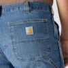 Erkekler İçin Rahat Düz Kesim Rugged Flex İş Kot Pantolonu