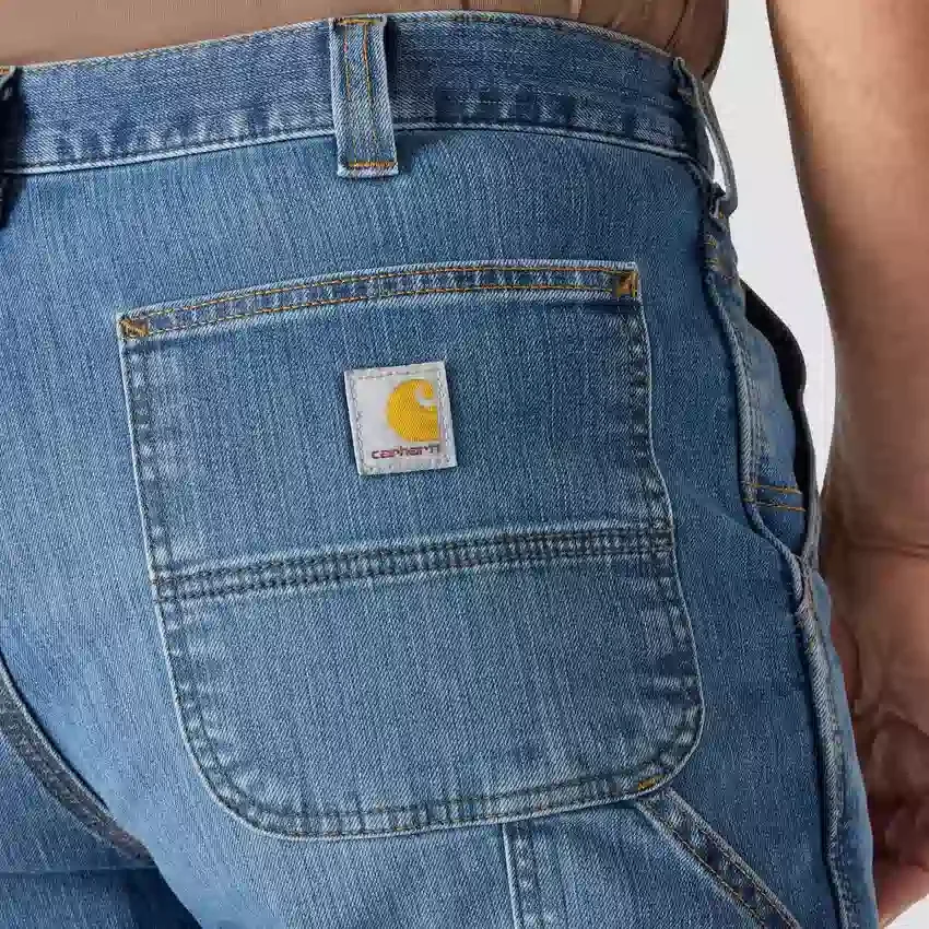 Erkekler İçin Rahat Düz Kesim Rugged Flex İş Kot Pantolonu