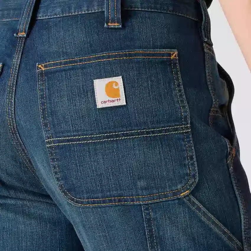 Erkekler İçin Rahat Düz Kesim Rugged Flex İş Kot Pantolonu