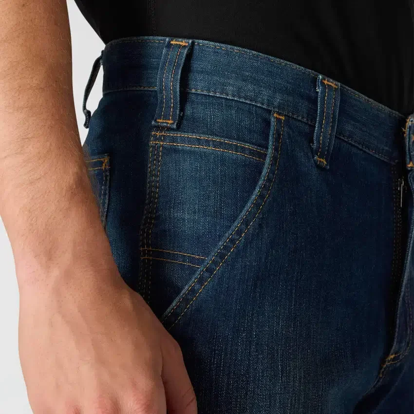 Erkekler İçin Rahat Düz Kesim Rugged Flex İş Kot Pantolonu