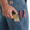 Erkekler İçin Rahat Düz Kesim, Rugged Flex ve Esnek Çift Dizli İş Kotu