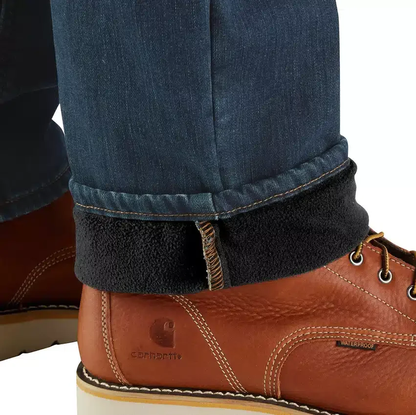 Erkekler İçin Rugged Flex Astarlı İş Kot Pantolonları