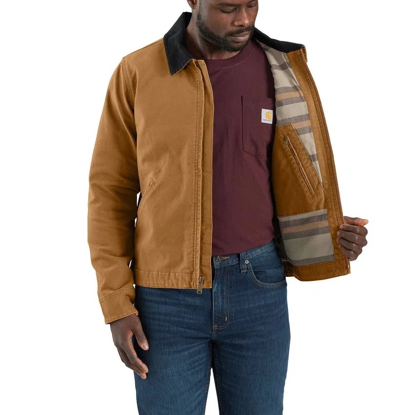 Erkekler İçin Yeniden Tasarlanmış Geniş Kesim Duck Detroit Jacket