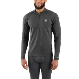 Erkekler İçlik Çeyrek Fermuarlı Termal Üst - carhartt Force® - Orta Ağırlık - Poli-Yün