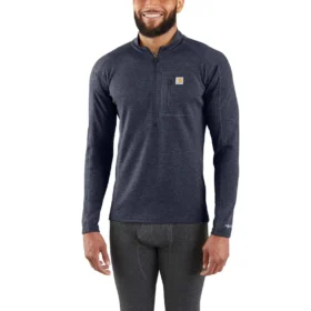 Erkekler İçlik Çeyrek Fermuarlı Termal Üst - carhartt Force® - Orta Ağırlık - Poli-Yün