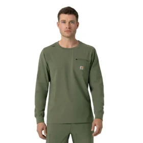 Force Cross-Flex Bisiklet Yaka Uzun Kolluklu Scrub Üst