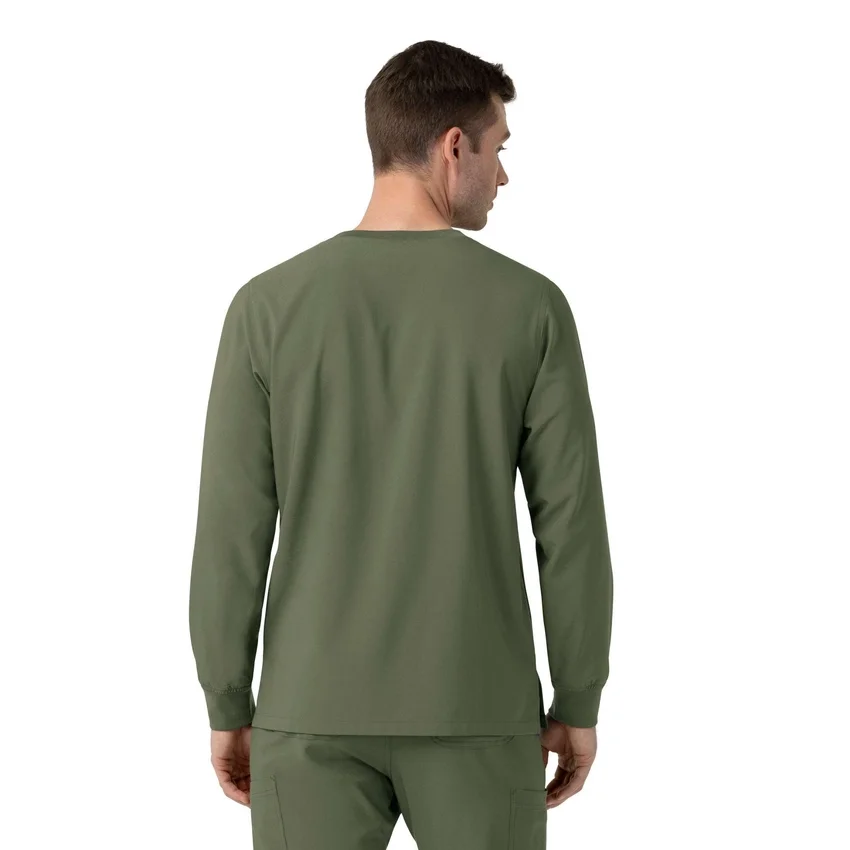 Force Cross-Flex Bisiklet Yaka Uzun Kolluklu Scrub Üst