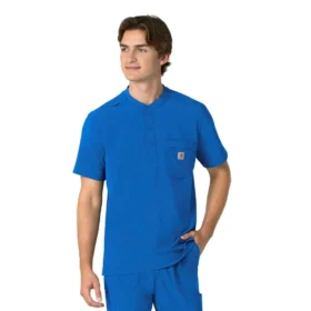 Force Cross-Flex Erkek Henley Scrub Üst