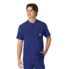 Force Cross-Flex Erkek Henley Scrub Üst