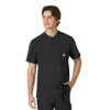 Force Cross-Flex Erkek Henley Scrub Üst