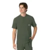 Force Cross-Flex Erkek Henley Scrub Üst