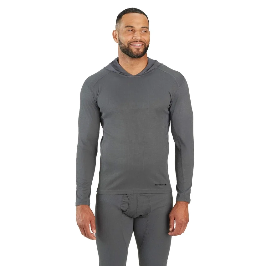 Force Orta Ağırlıkta Mikro Izgara İç Katman Kapüşonlu Sweatshirt