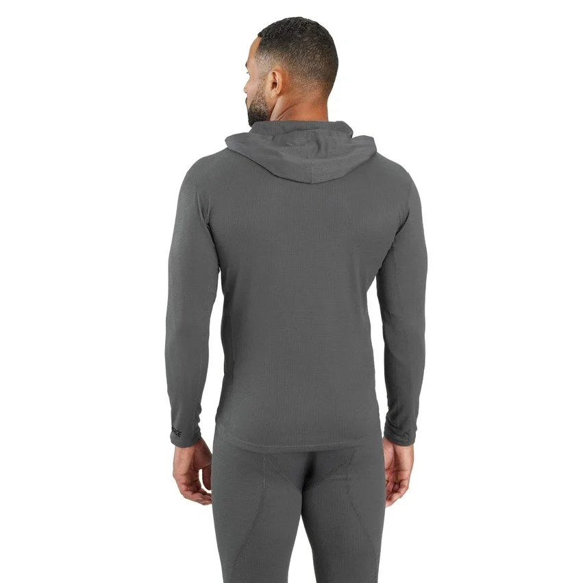 Force Orta Ağırlıkta Mikro Izgara İç Katman Kapüşonlu Sweatshirt