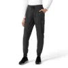 Kadın Baskılı Kargo Jogger Scrub Pantolon