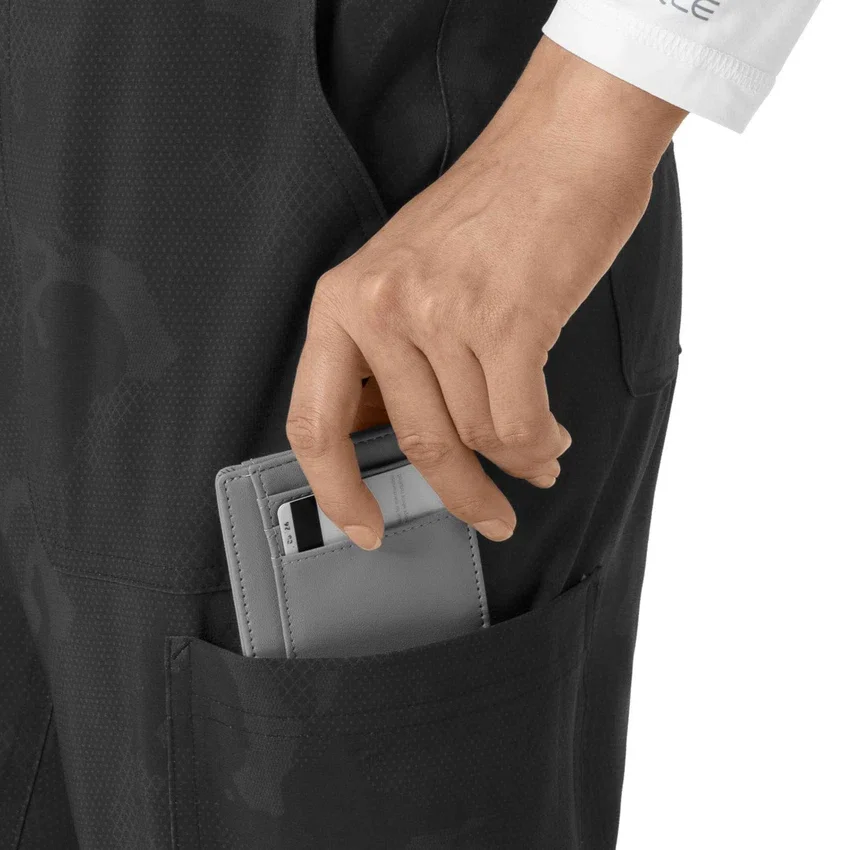 Kadın Baskılı Kargo Jogger Scrub Pantolon