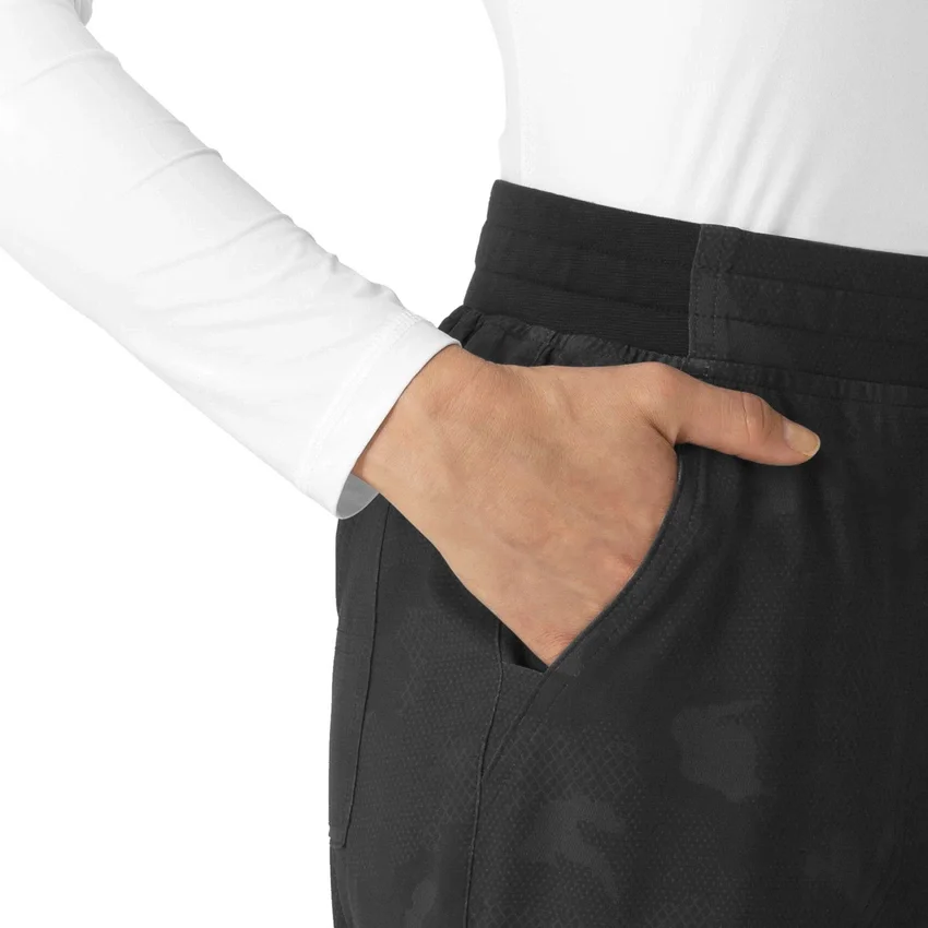 Kadın Baskılı Kargo Jogger Scrub Pantolon