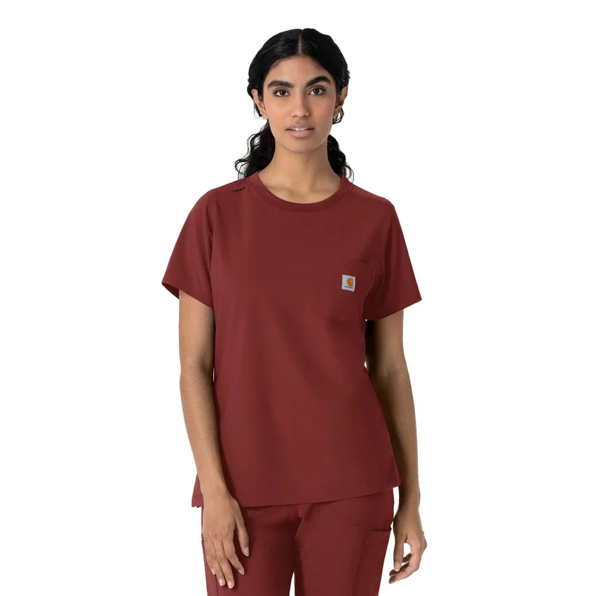 Kadın Force Cross-Flex Bisiklet Yaka Scrub Üst