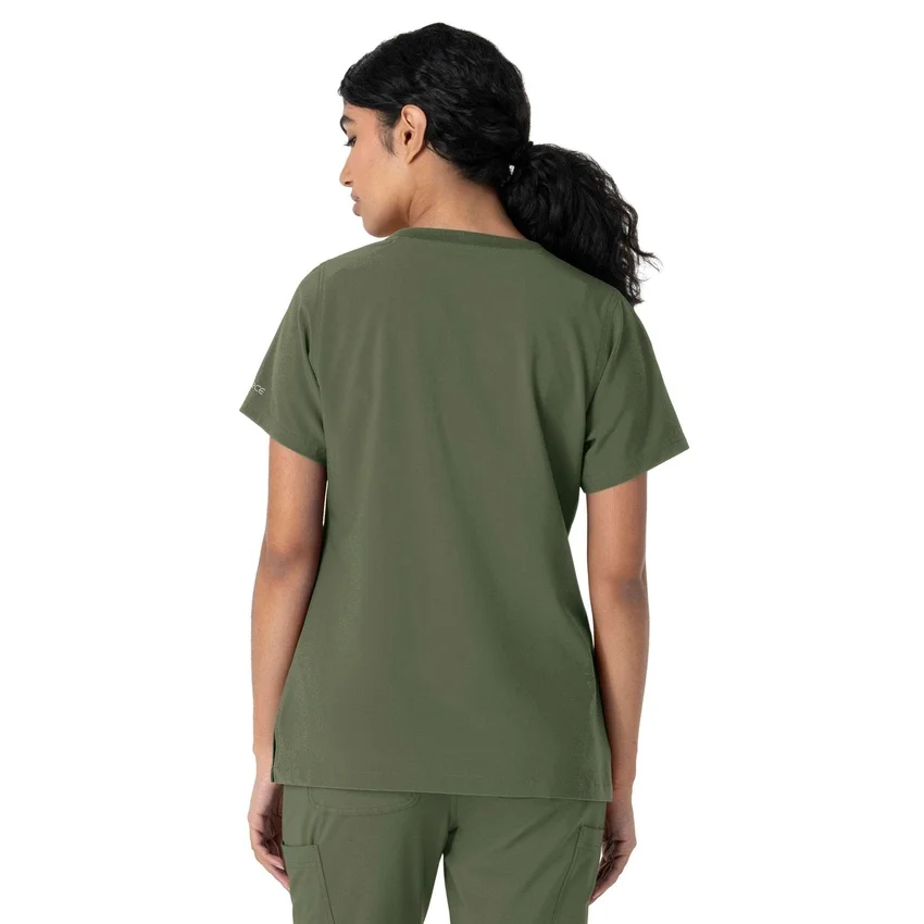Kadın Force Cross-Flex Bisiklet Yaka Scrub Üst