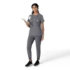 Kadın Force Cross-Flex Bisiklet Yaka Scrub Üst