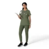 Kadın Force Cross-Flex Bisiklet Yaka Scrub Üst