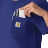Kadın Force Cross-Flex Bisiklet Yaka Scrub Üst