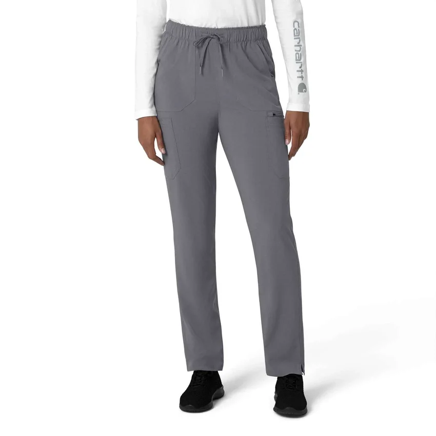 Kadın Force Cross-Flex Düz Paça Kargo Scrub Pantolon