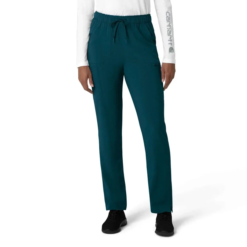 Kadın Force Cross-Flex Düz Paça Kargo Scrub Pantolon