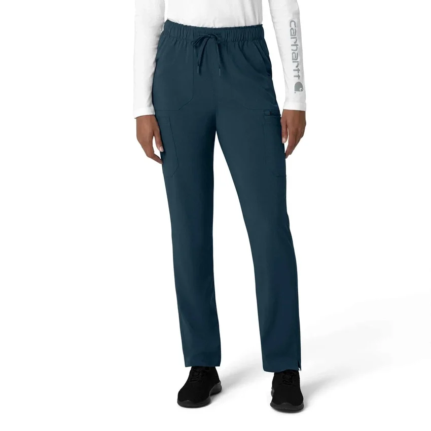 Kadın Force Cross-Flex Düz Paça Kargo Scrub Pantolon