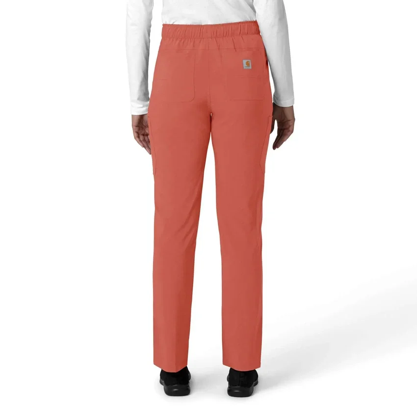Kadın Force Cross-Flex Düz Paça Kargo Scrub Pantolon