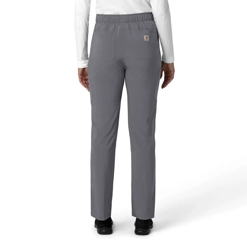 Kadın Force Cross-Flex Düz Paça Kargo Scrub Pantolon