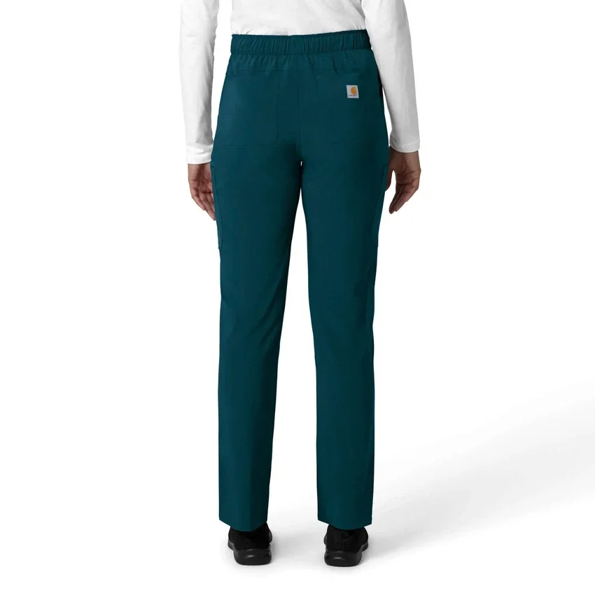 Kadın Force Cross-Flex Düz Paça Kargo Scrub Pantolon