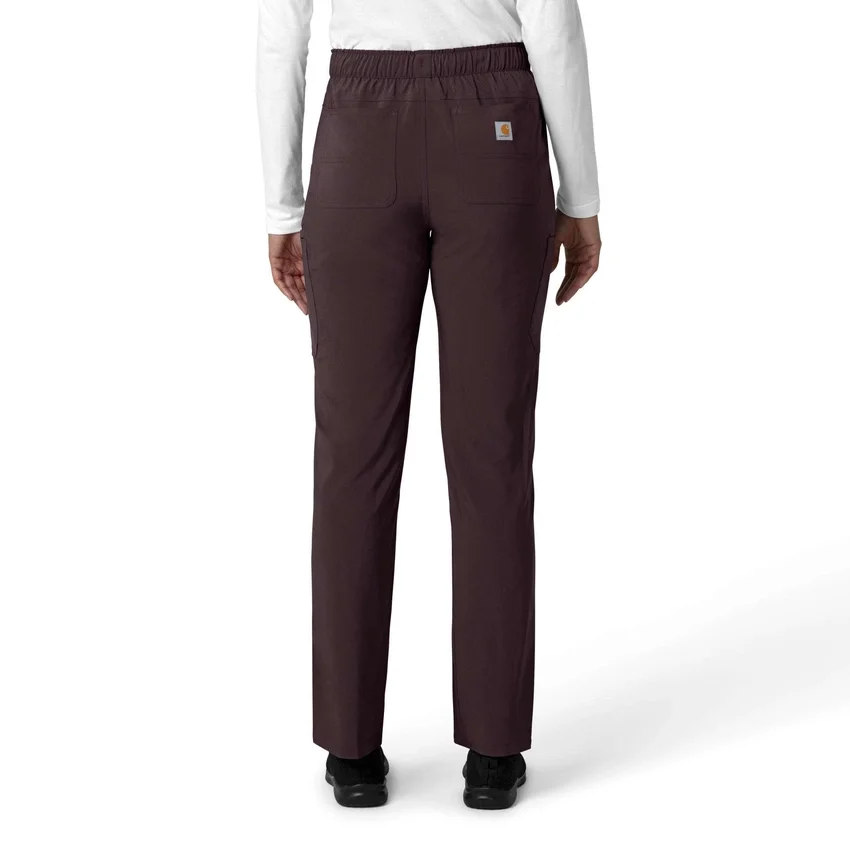 Kadın Force Cross-Flex Düz Paça Kargo Scrub Pantolon