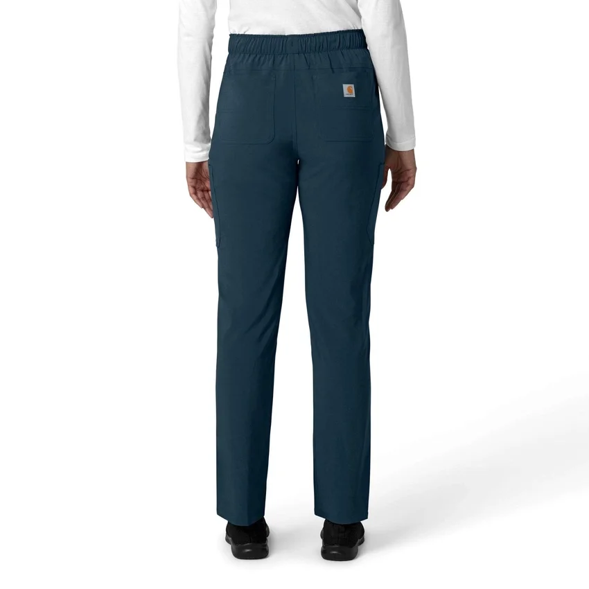 Kadın Force Cross-Flex Düz Paça Kargo Scrub Pantolon