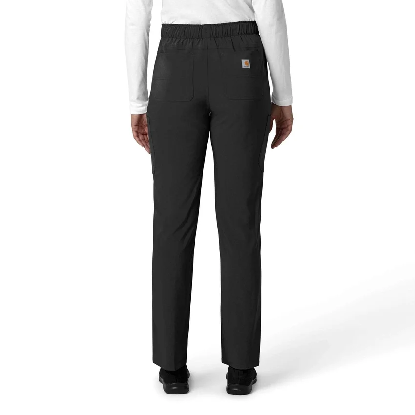 Kadın Force Cross-Flex Düz Paça Kargo Scrub Pantolon
