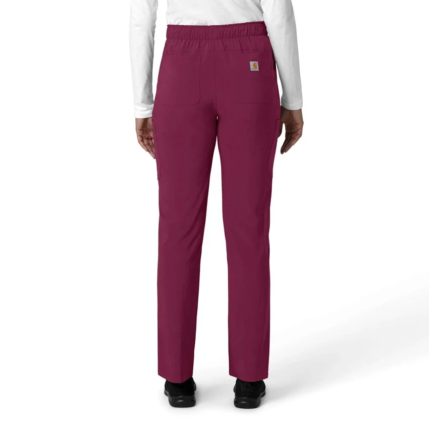 Kadın Force Cross-Flex Düz Paça Kargo Scrub Pantolon