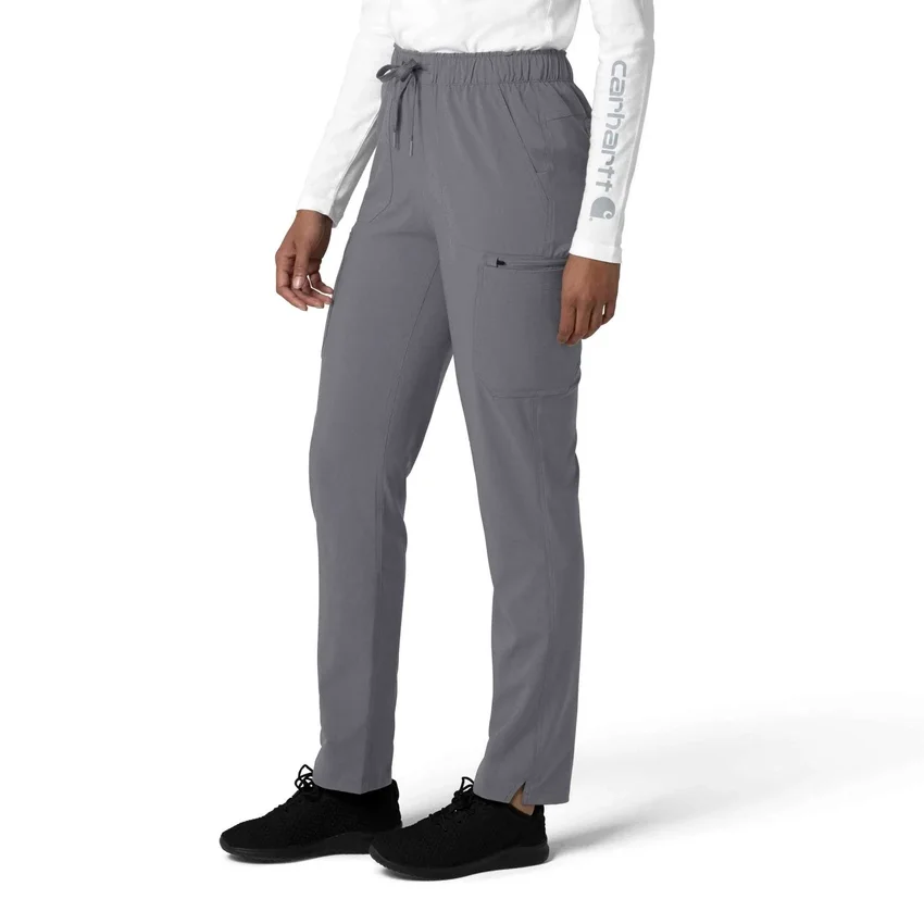 Kadın Force Cross-Flex Düz Paça Kargo Scrub Pantolon