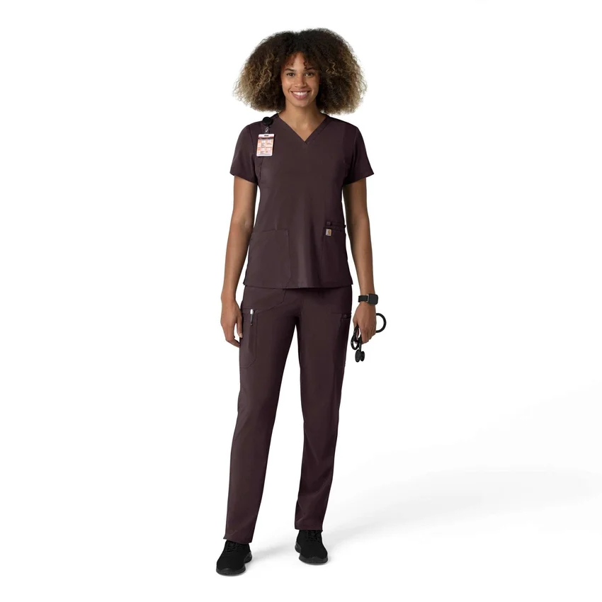 Kadın Force Cross-Flex Düz Paça Kargo Scrub Pantolon