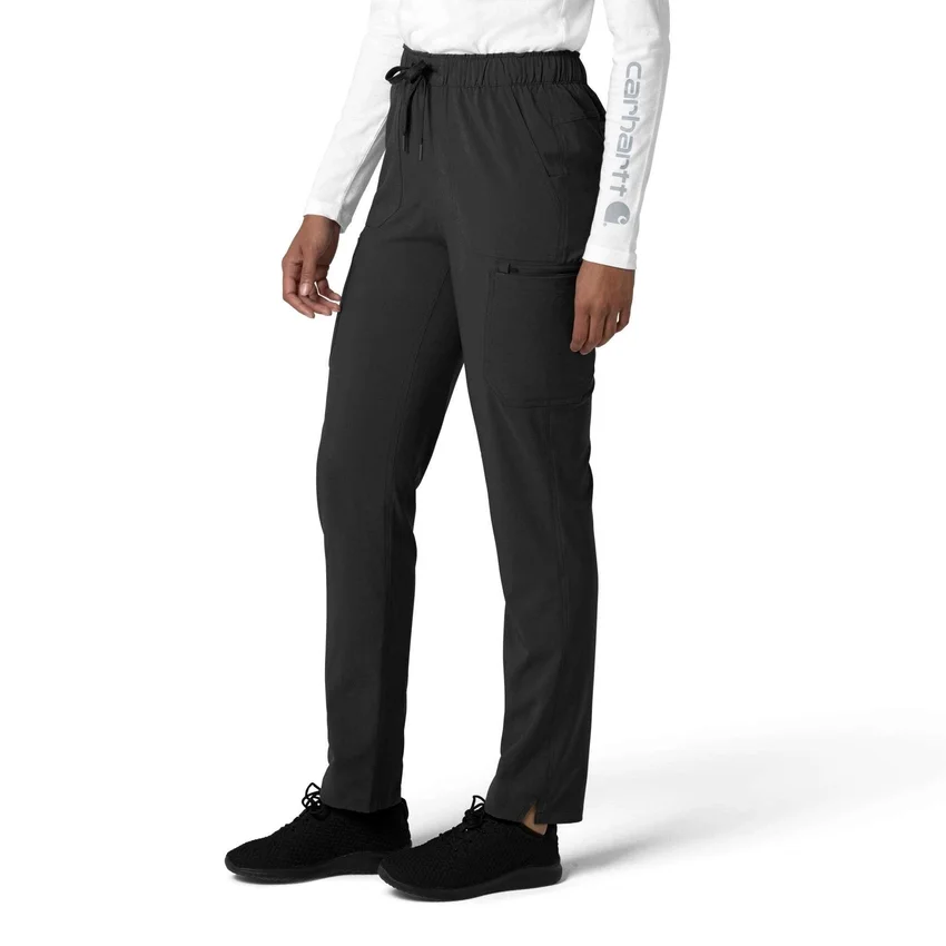Kadın Force Cross-Flex Düz Paça Kargo Scrub Pantolon