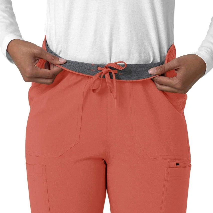 Kadın Force Cross-Flex Düz Paça Kargo Scrub Pantolon