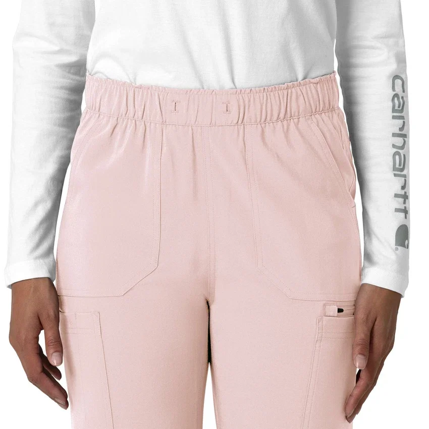 Kadın Force Cross-Flex Düz Paça Kargo Scrub Pantolon