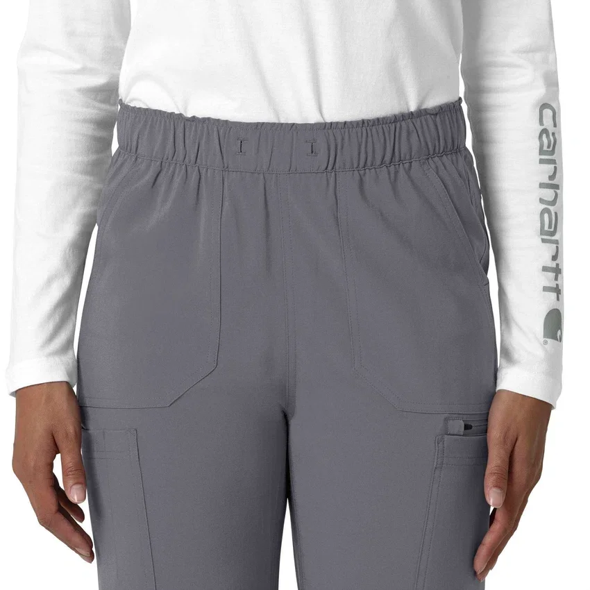 Kadın Force Cross-Flex Düz Paça Kargo Scrub Pantolon