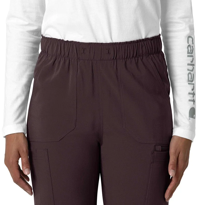 Kadın Force Cross-Flex Düz Paça Kargo Scrub Pantolon