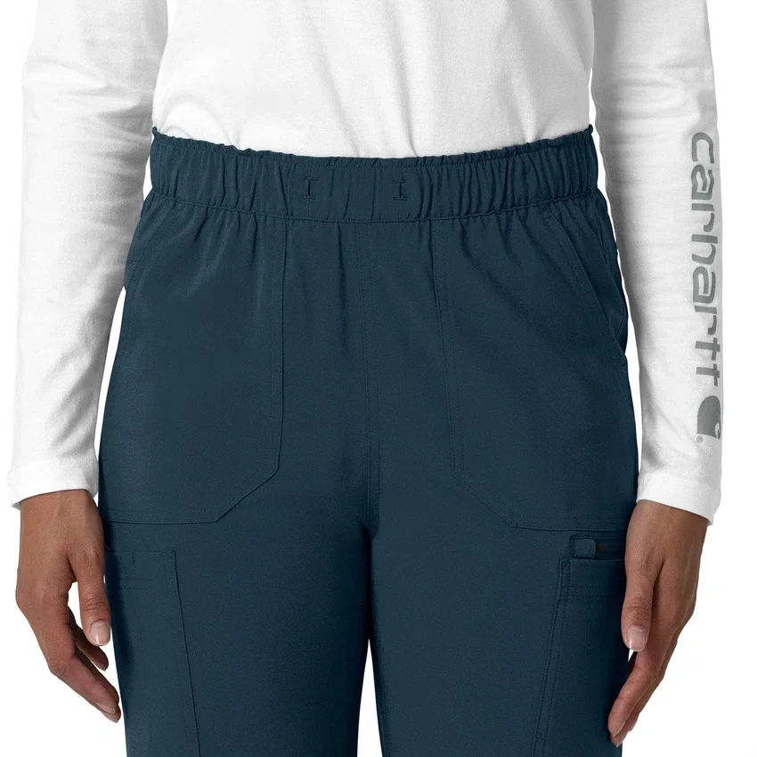 Kadın Force Cross-Flex Düz Paça Kargo Scrub Pantolon
