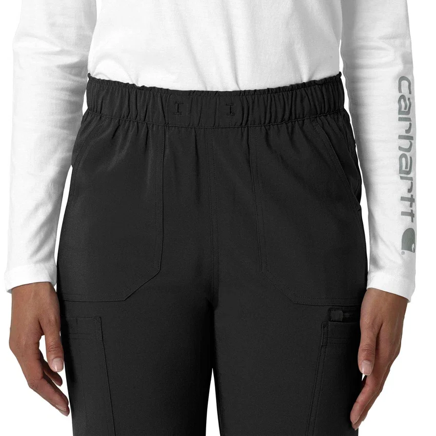 Kadın Force Cross-Flex Düz Paça Kargo Scrub Pantolon