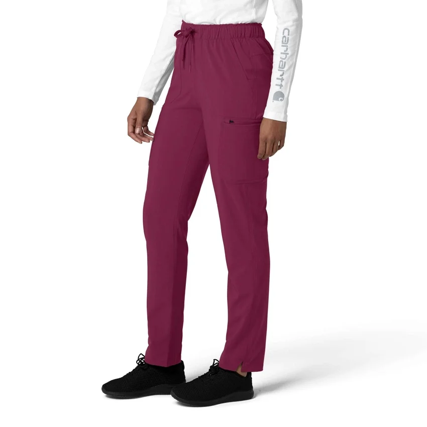 Kadın Force Cross-Flex Düz Paça Kargo Scrub Pantolon