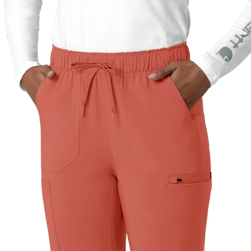 Kadın Force Cross-Flex Düz Paça Kargo Scrub Pantolon