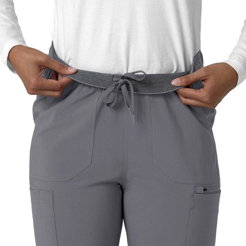 Kadın Force Cross-Flex Düz Paça Kargo Scrub Pantolon