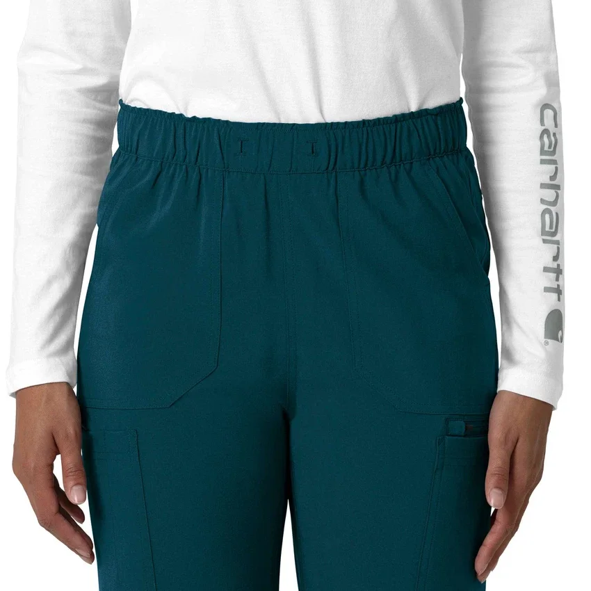 Kadın Force Cross-Flex Düz Paça Kargo Scrub Pantolon