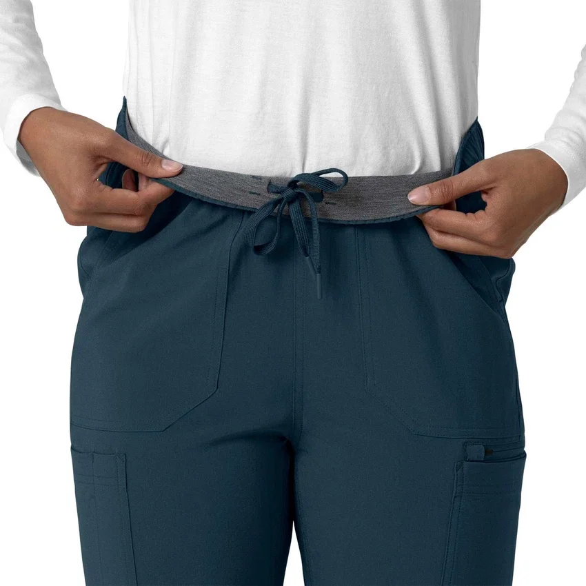 Kadın Force Cross-Flex Düz Paça Kargo Scrub Pantolon