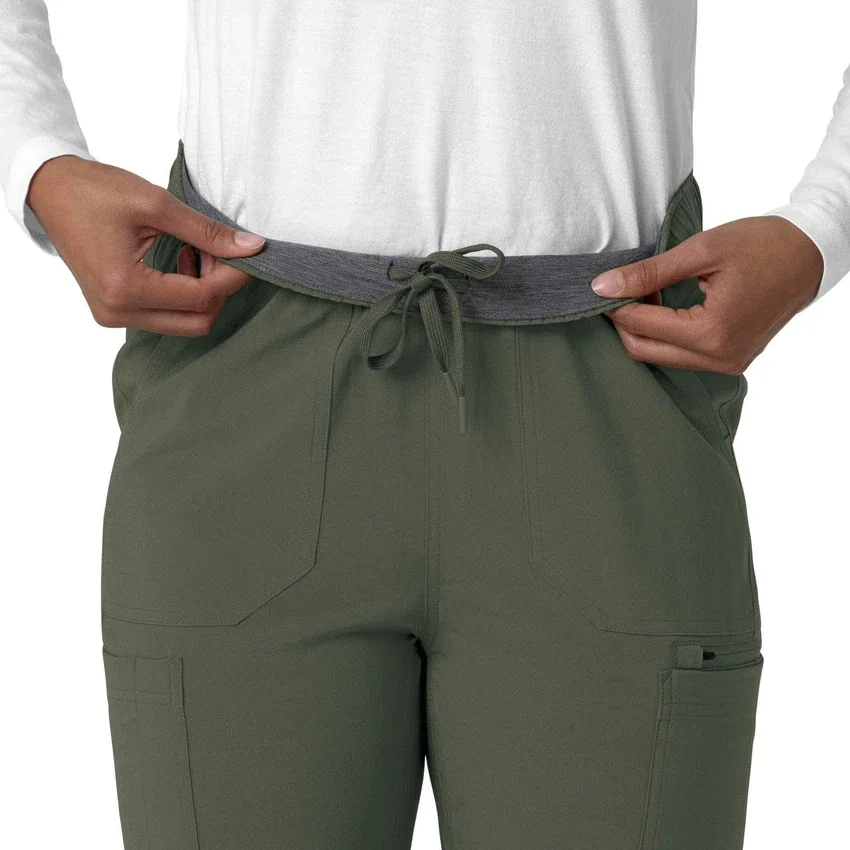 Kadın Force Cross-Flex Düz Paça Kargo Scrub Pantolon